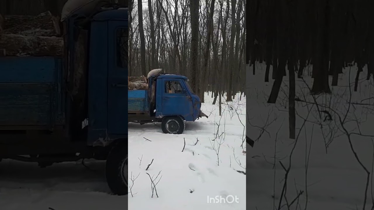 1 февраля.Уаз Яшка едет за дровами.