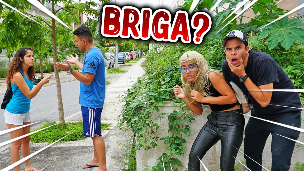 ESPIONAMOS UM CASAL POR UM DIA! - (VIMOS UMA BRIGA)
