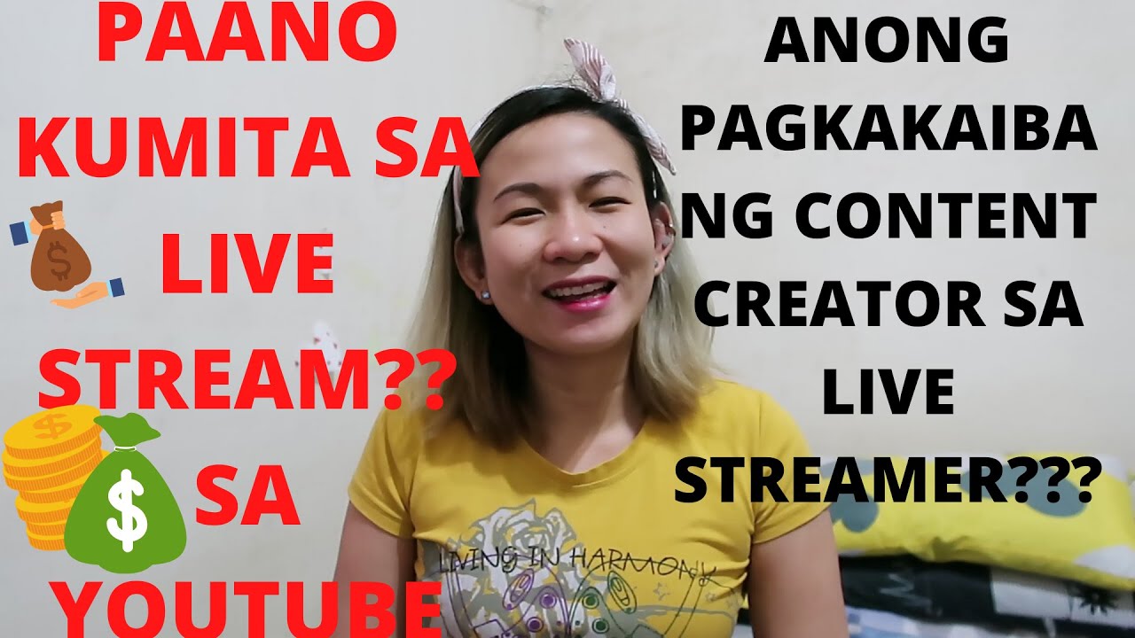 PAANO KUMITA SA LIVE STREAM SA YOUTUBE?!  ANONG PINAGKAIBA NG LIVESTREAMER  SA CONTENT CREATOR