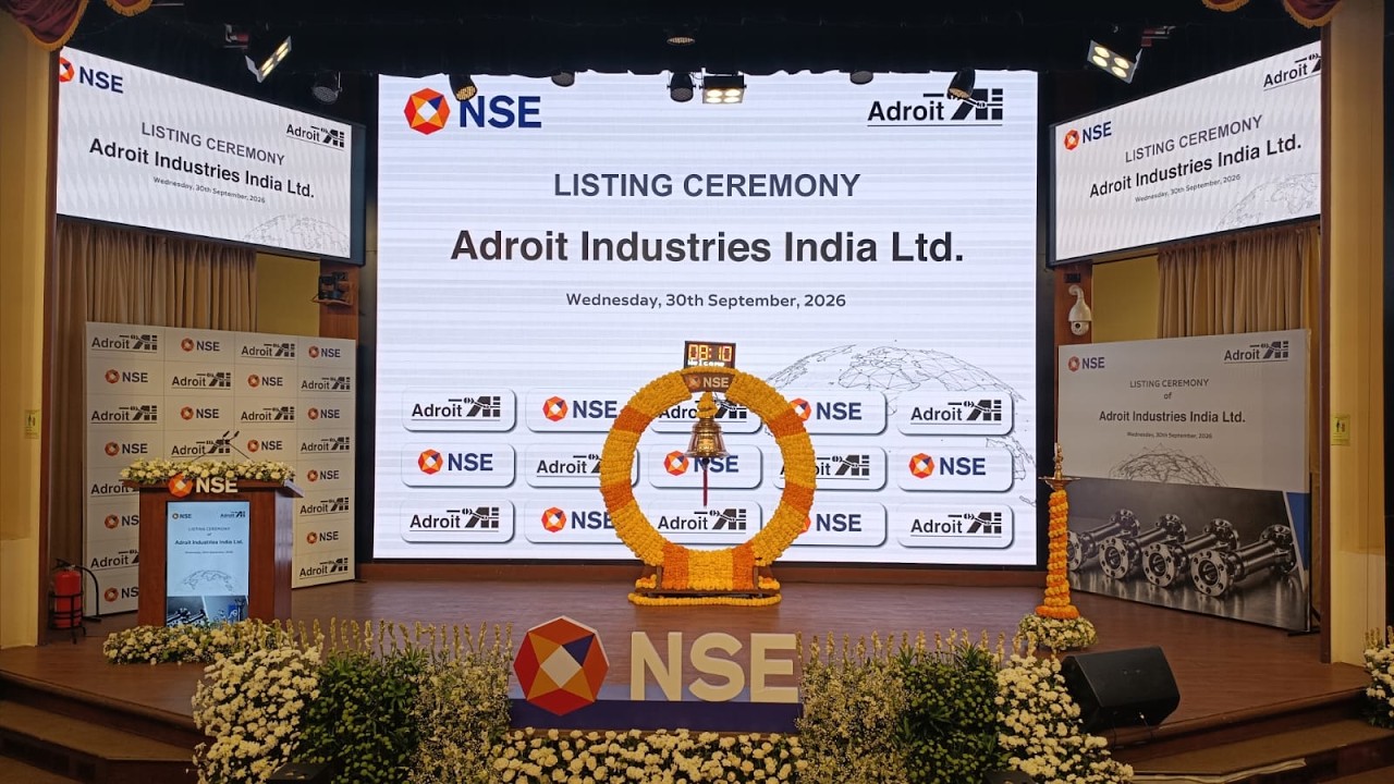Listing ceremony of Adroit Industries (India) Limited