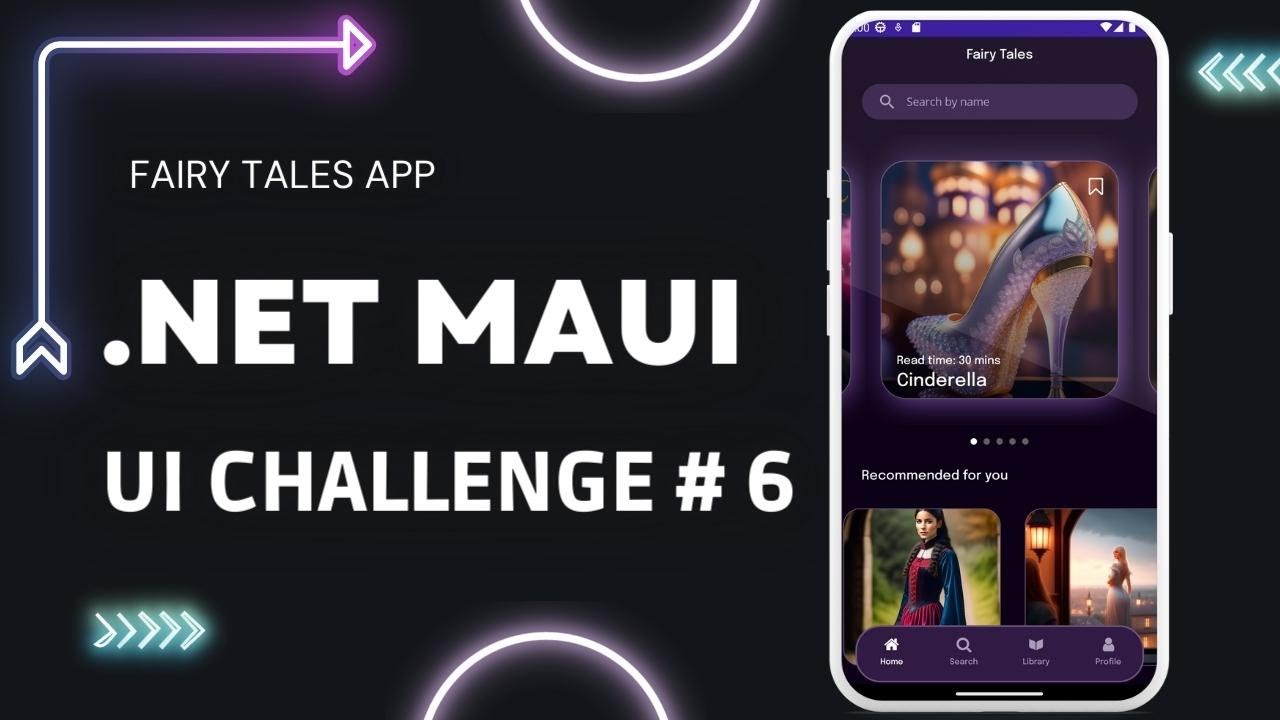 .NET MAUI UI Challenge # 6 - Fairy Tales App