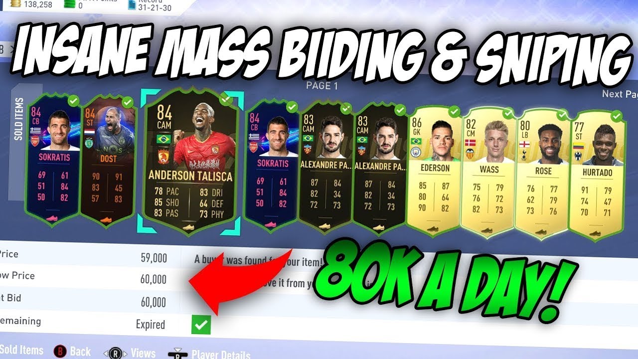 FIFA 20 | AMAZING TRADING METHOD! - MAKE 20K PER HR! - MASS BIDDING