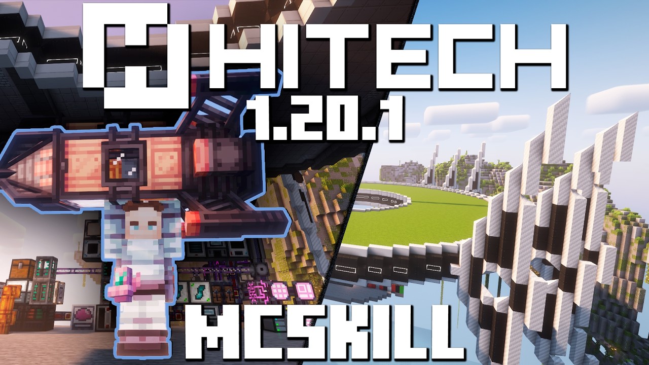 РАСШИРЕНИЕ ФАБРИКИ НА HITECH 1.20.1 Зимнее обновление Minecraft