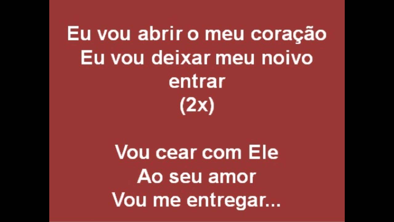 Eu vou abrir o meu coração