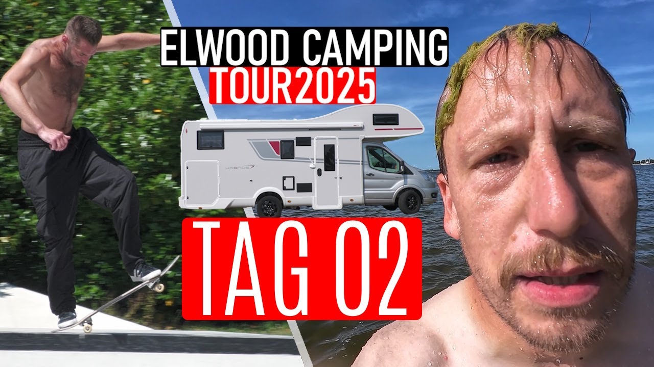🚌 CAMPING SKATE TOUR #02 🚌 WEITER GEHTS ZUM NÄSCHTEN SPOT 🛹 ABKÜHLUNG IM TIEFE MEER 💧
