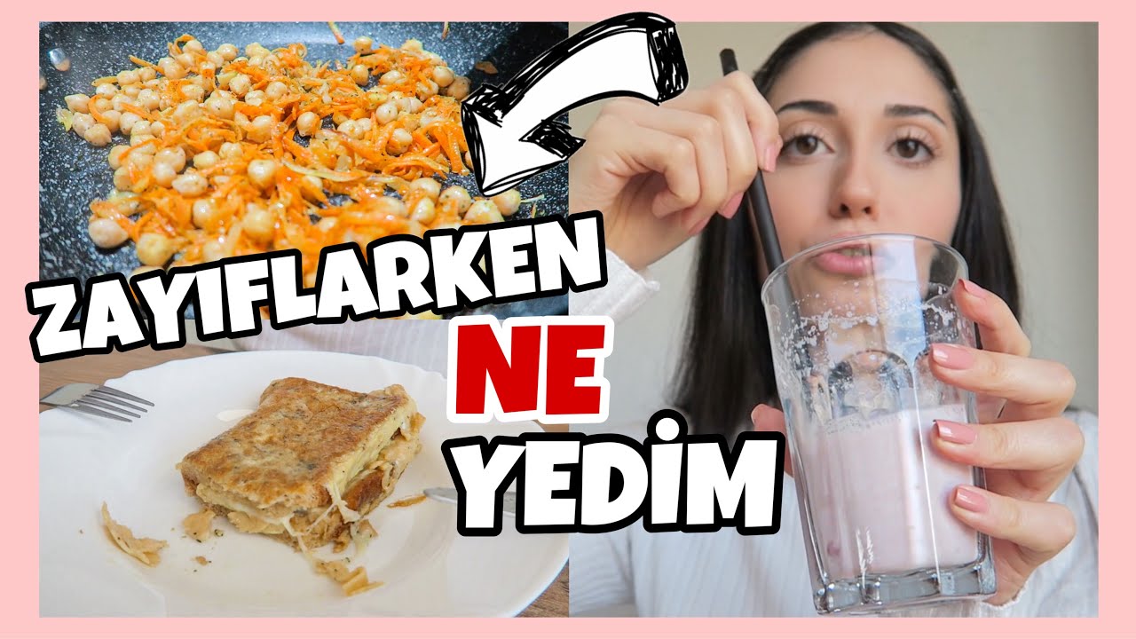 ZAYIFLARKEN BİR GÜN BOYUNCA NELER YİYORDUM? | KARANTİNA GÜNLÜK VLOG