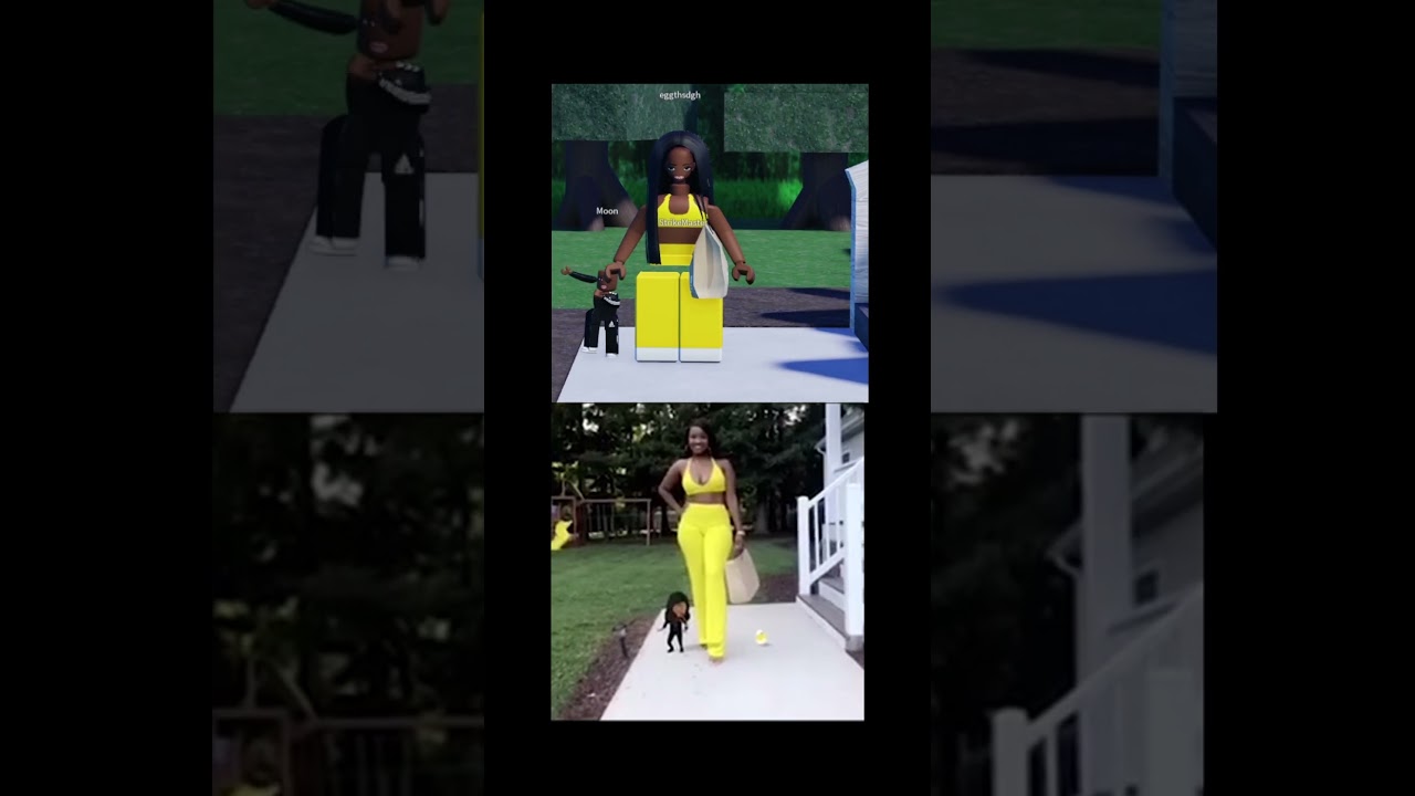 Original VS ROBLOX - Mummy, mama a girl behind you