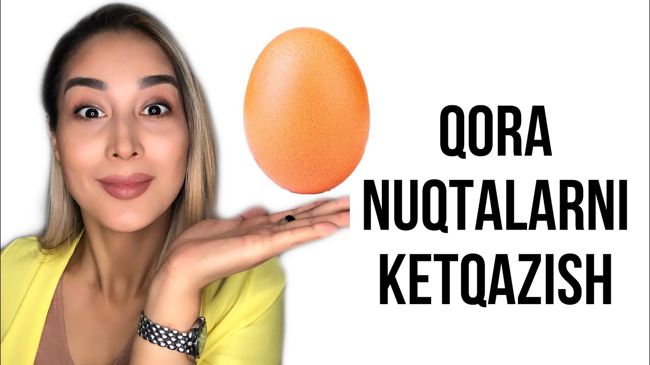 Burundagi va yuzdagi qora nuqtalarni bir zumda ketqazish