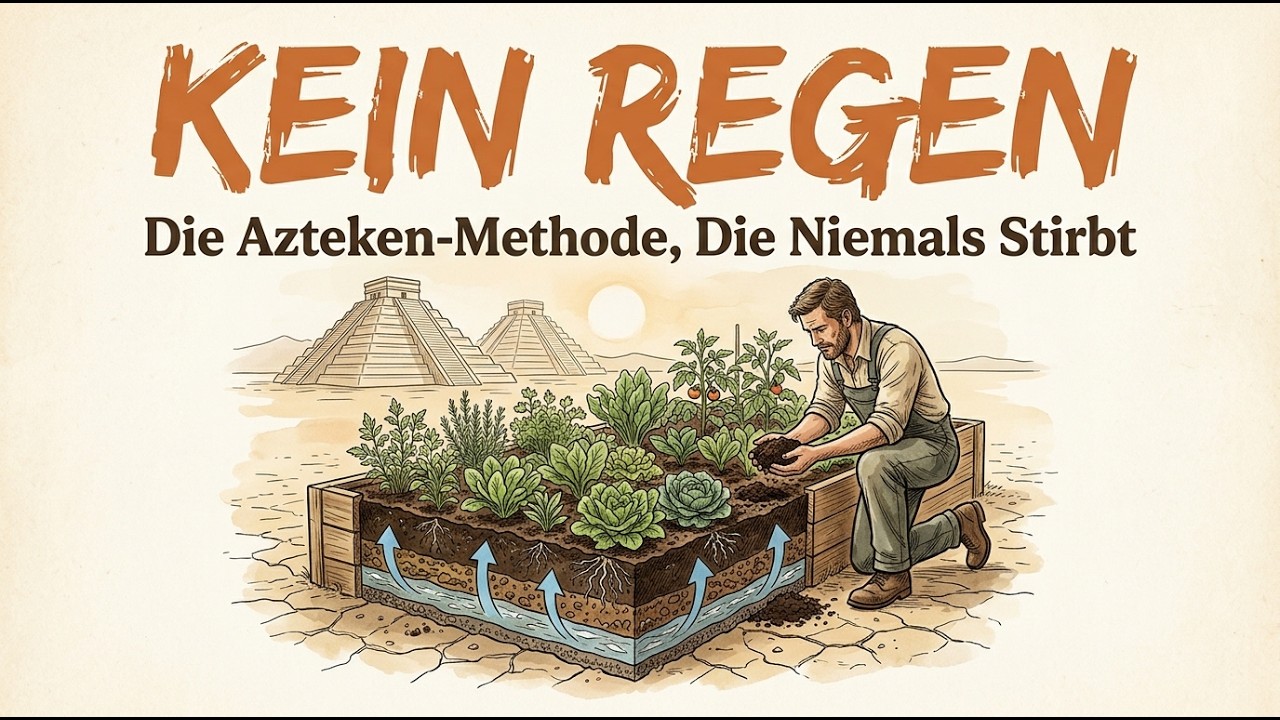 Dein Garten wird in einer Dürre sterben Die Azteken-Chinampa-Methode, die Nahrung ohne Regen wachsen