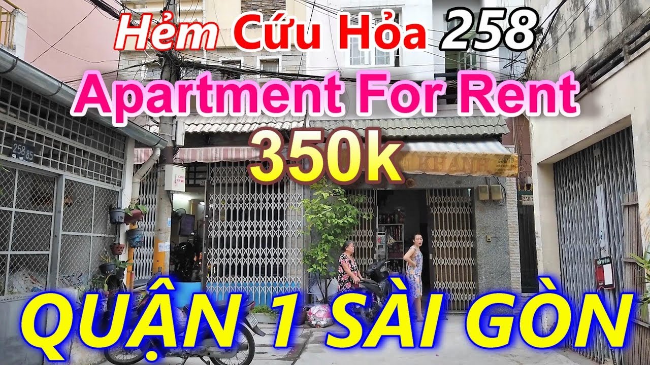 Hẻm 258 Trần Hưng Đạo Quận 1 Sài Gòn và Phòng Cho Thuê Tiện Nghi Giá Rẻ 350k