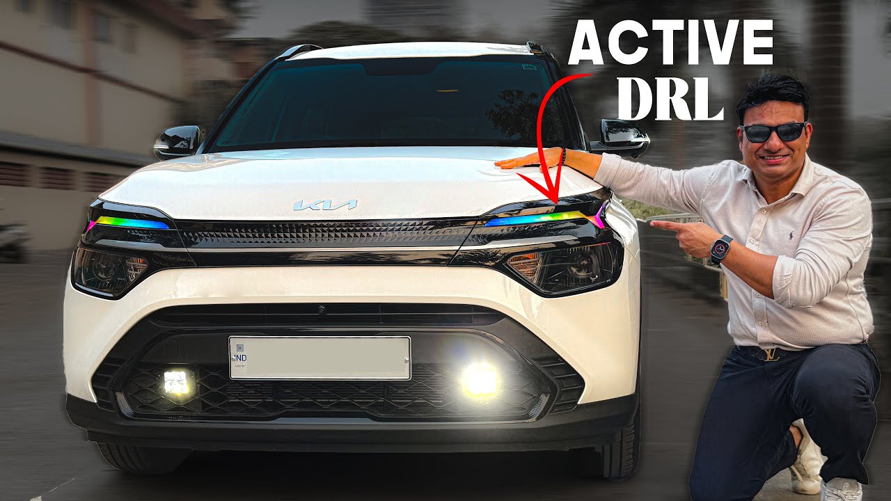 KIA CARENS with INDIA'S First ACTIVE DRL(Multiple Colours) in Base 🔥 | Carens Modified | 📞7977662321