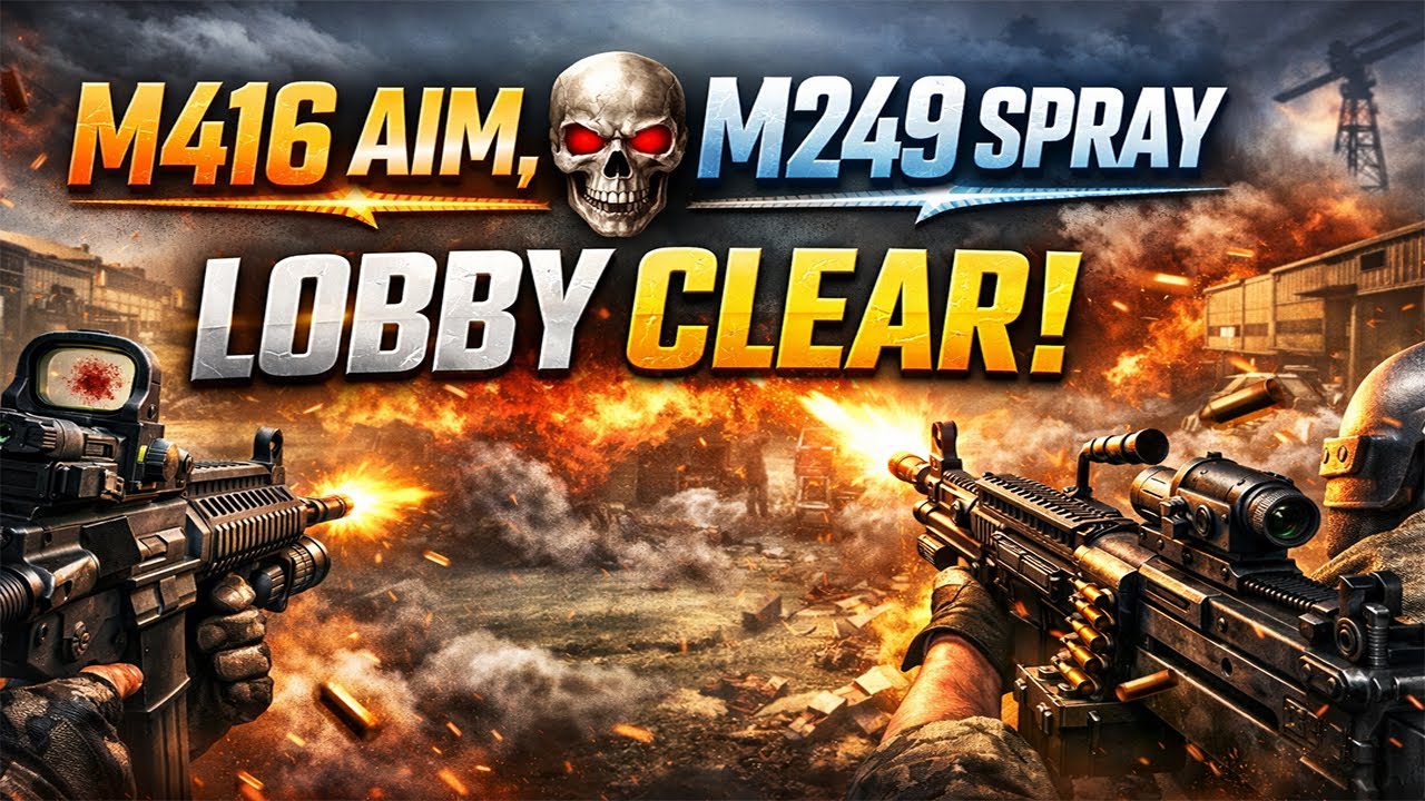 M416 Aim, M249 Spray – Lobby Clear