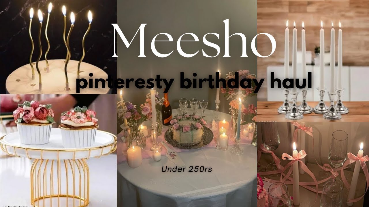 Meesho pinteresty birthday decor haul @Meesho 😍,starting at just 80rs, under budget💕 