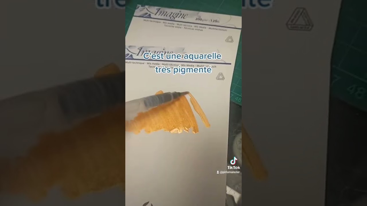 Aquarelle métallique 