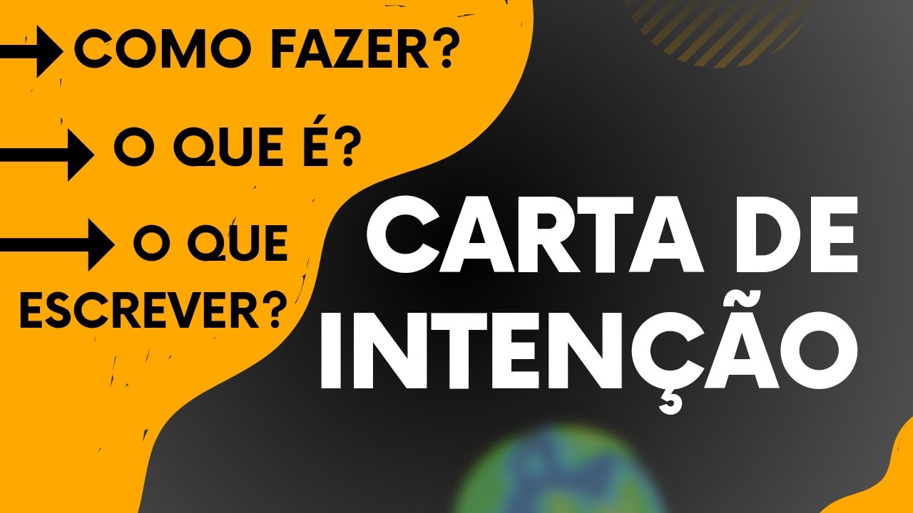 😱 COMO ESCREVER UMA CARTA DE INTENÇÃO? O QUE É UMA CARTA DE INTENÇÃO E DICAS PARA VOCÊ FAZER A SUA