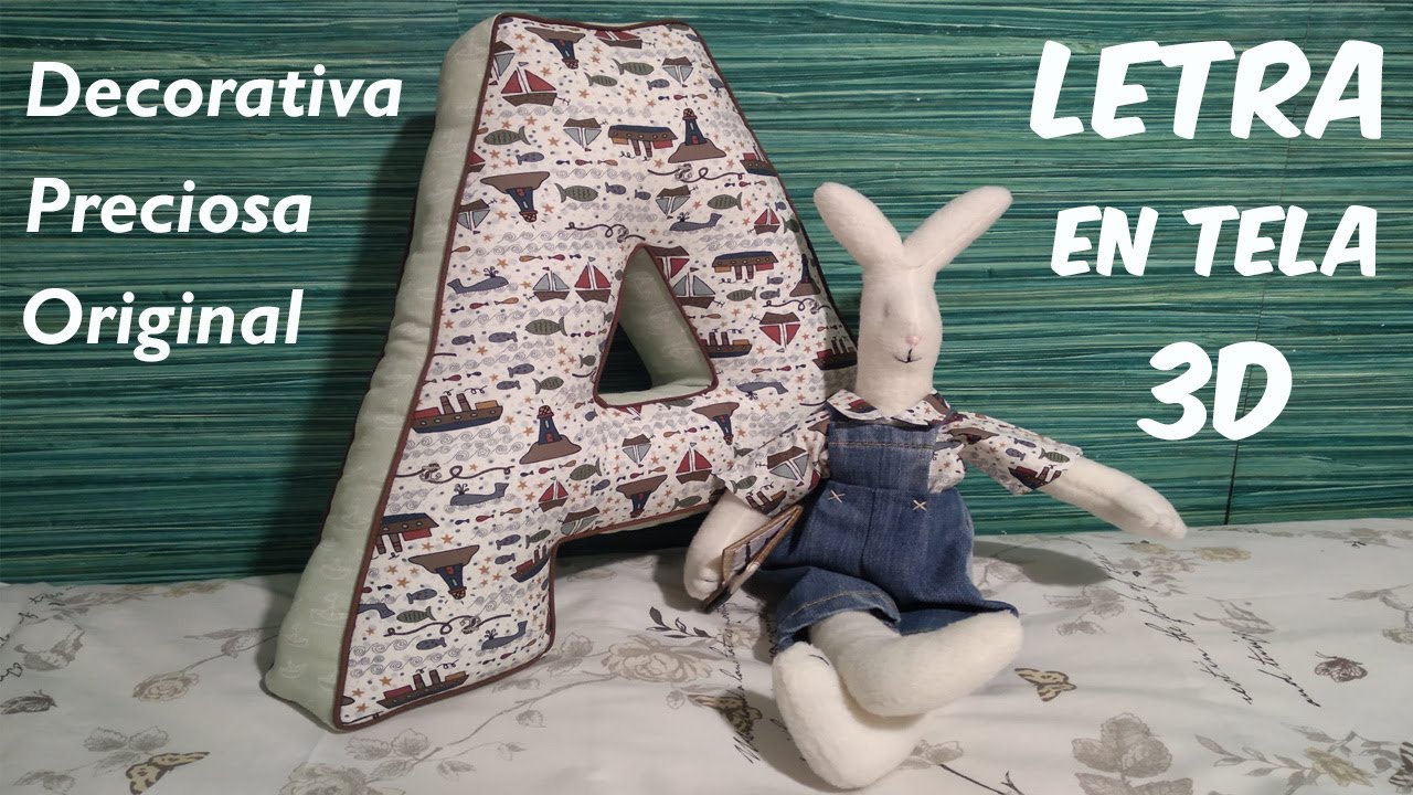 Cómo hacer una LETRA de TELA en *3D*