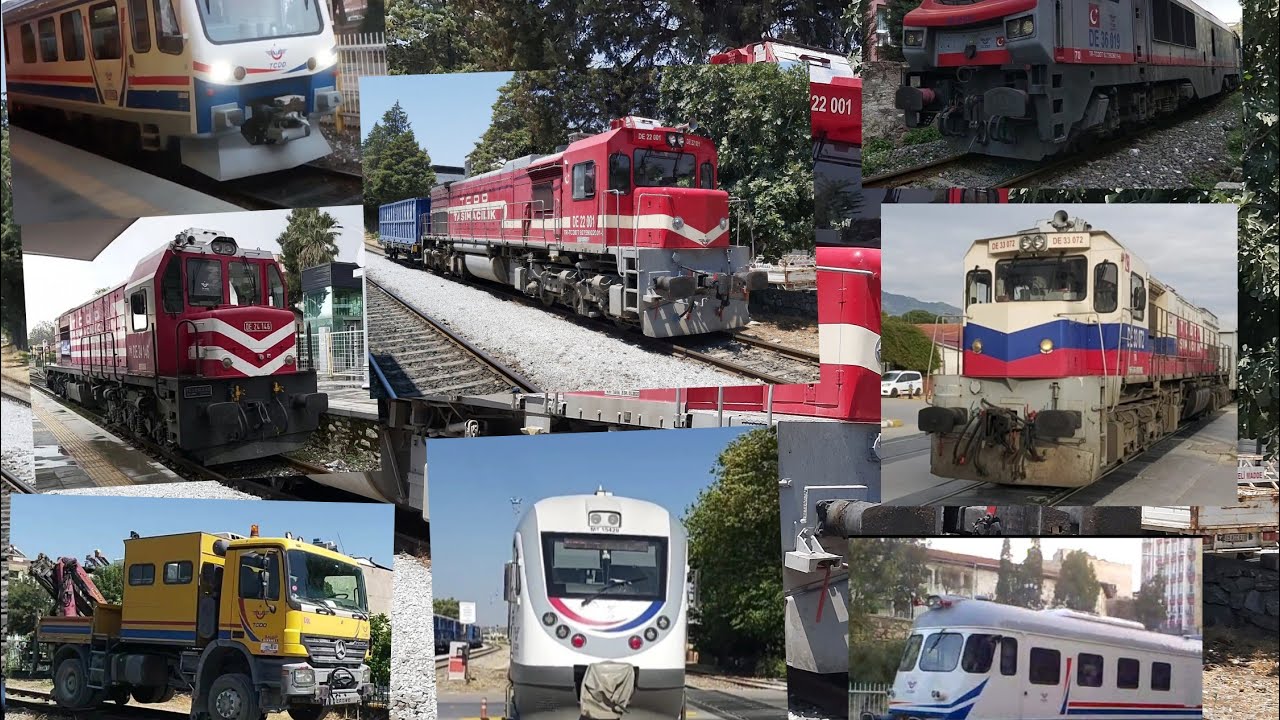 TCDD  trenleri 18000 22000 24000 33000 36000mt serileri çoklu video
