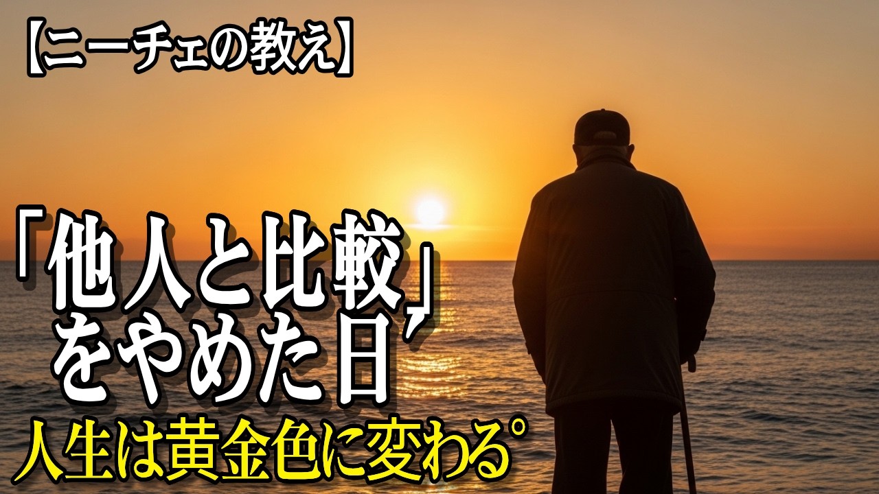 【ニーチェ】他人と比較して疲れたら見てください｜60代・70代が今こそ知るべき「自分軸」の作り方｜人生が劇的に変わる哲学の言葉