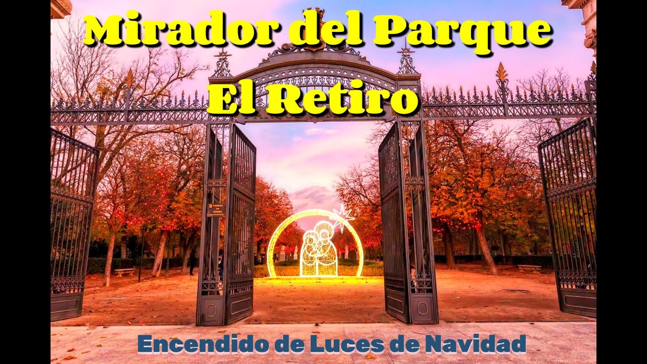 Mirador Del Parque El Retiro / Luces De Navidad