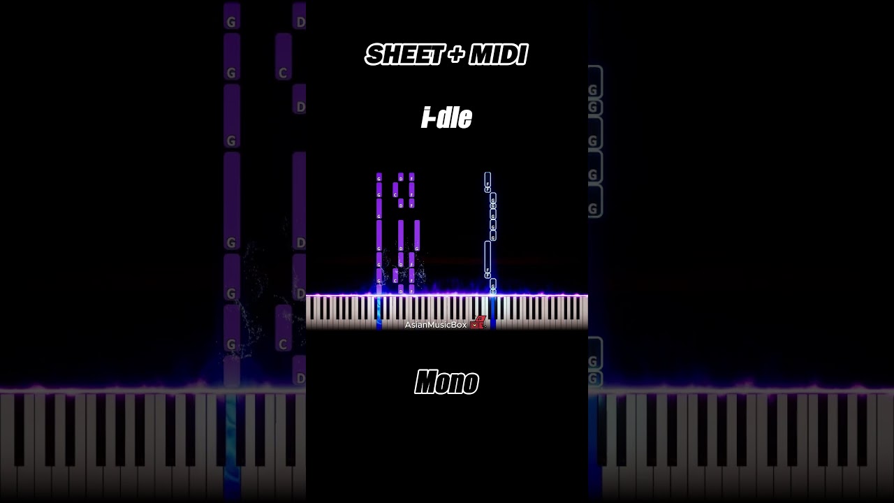 i-dle - 'Mono (feat. skaiwater)' | Piano Tutorial & Sheet Music