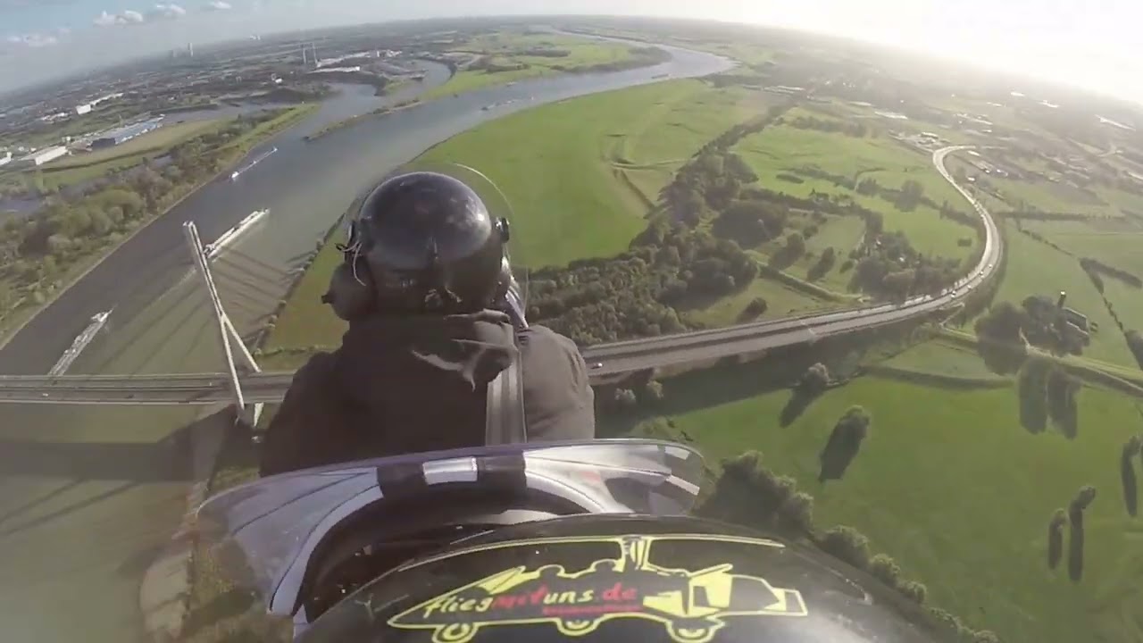 GyroCopter Flug 21.10.2023 #fliegmituns.de