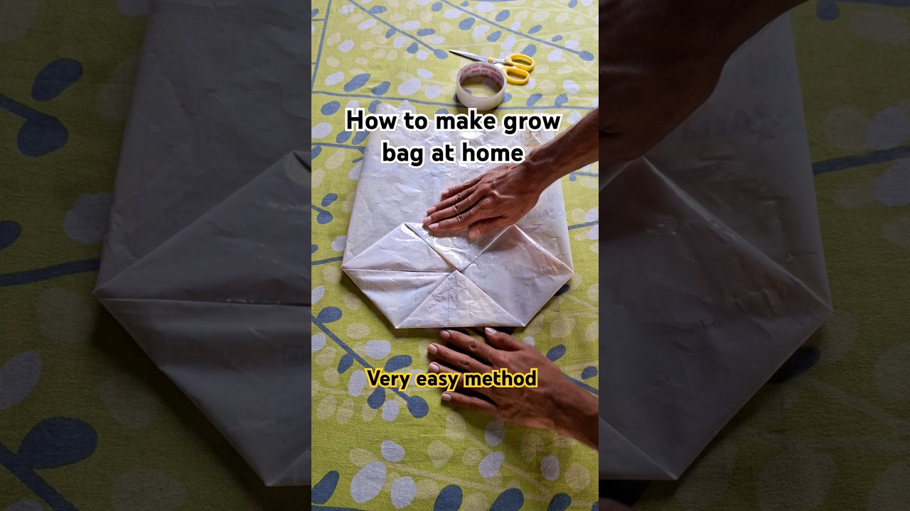How to make grow bag at home #shorts #diygrowbag #growbagfilling