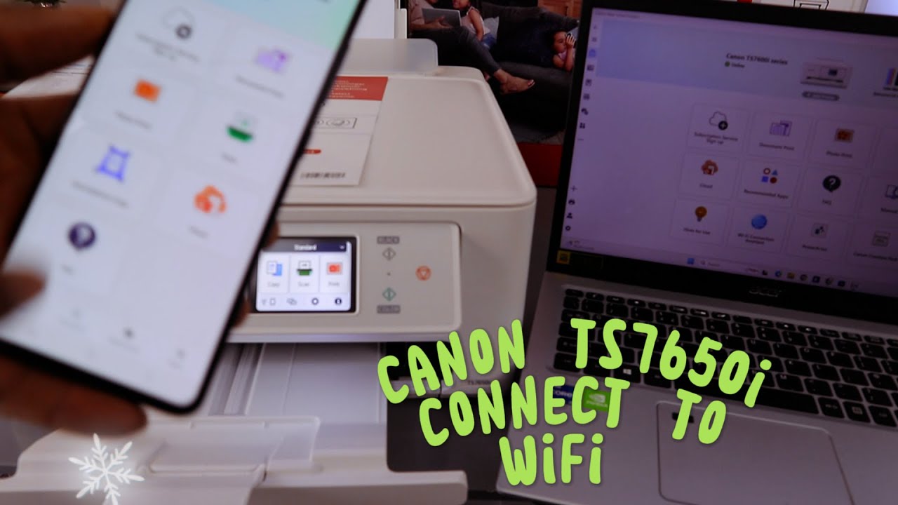 How To Connect  Canon PIXMA TS7650i Series All-In-One Printer To WIFI Network
