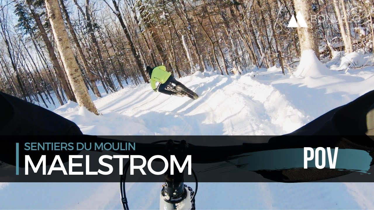 Haute Maëlstrom, Crête du Lynx et Maëlstrom | Sentiers du Moulin QC | Fatbike | POV+