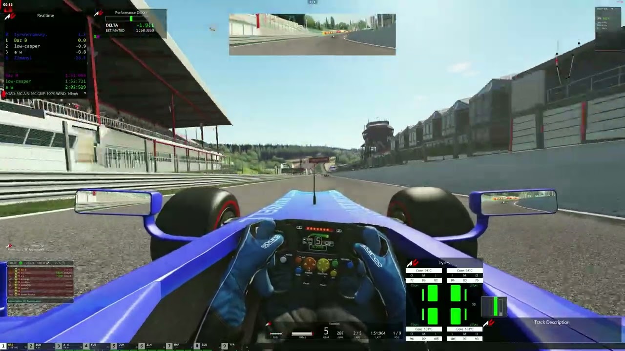 Collided with Raidillon, funny bug in Assetto Cora