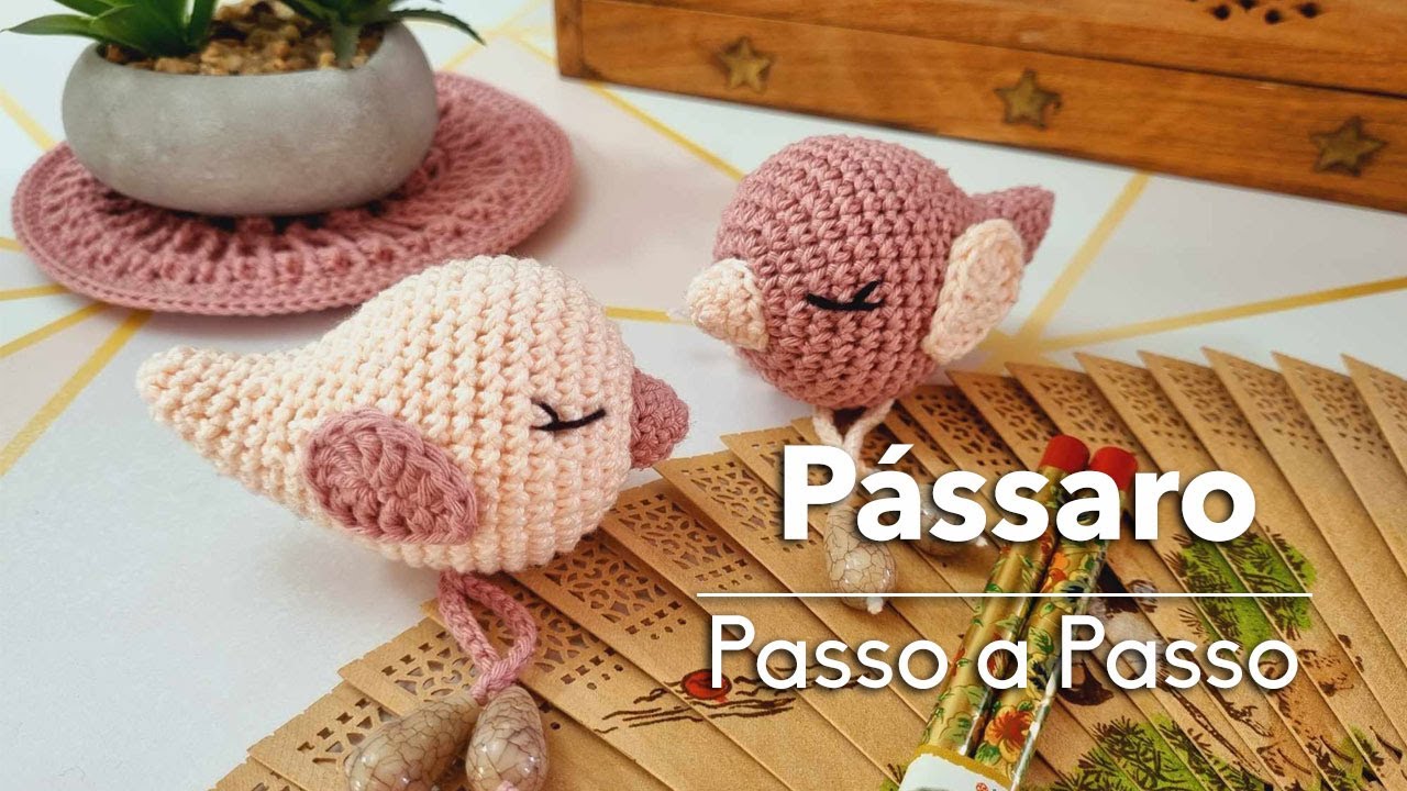 Passarinho amigurumi para decoração: passo a passo completo