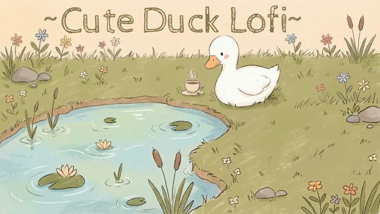 Cute Duck Lofi🌼 | Cozy Beats for Studying, Journaling & Daydreaming