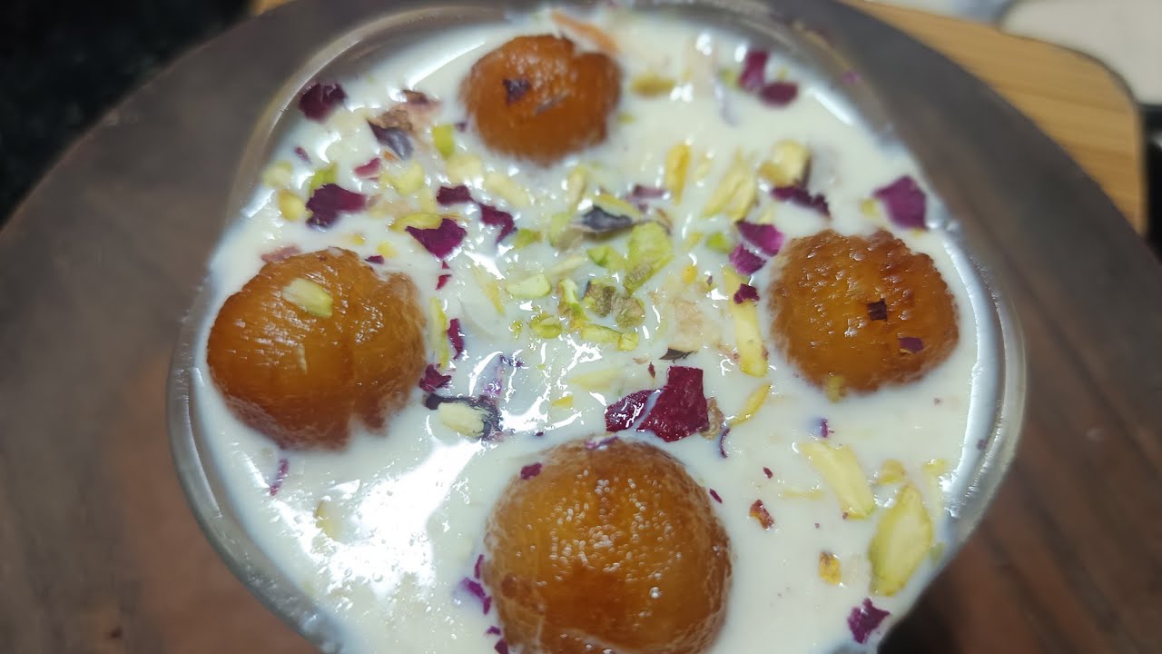 Mini Gulab jamun with Rabri |Sweet Dessert Recipe |2- in-1 Dessert |Perfect Festive Sweet..