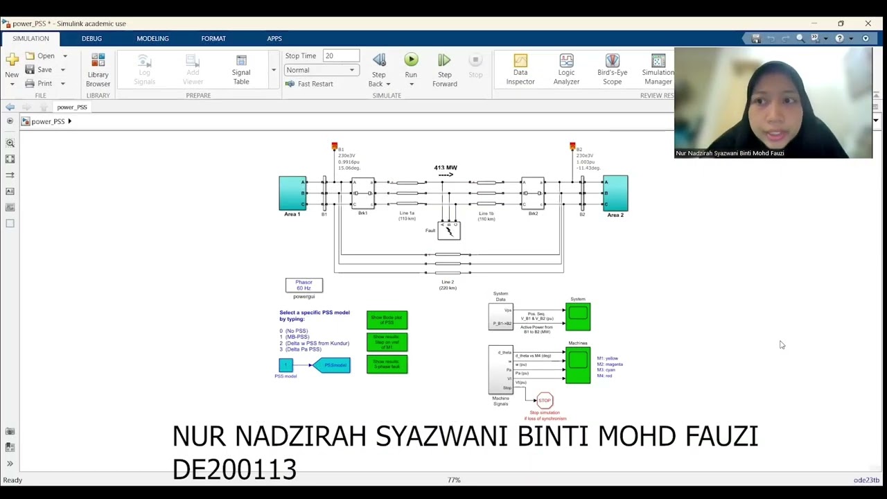 Group 4: [Section 6] SIMULATING POWER SYSTEM RESPONSE FOR POWER SYSTEM STABILITY ANALYSIS