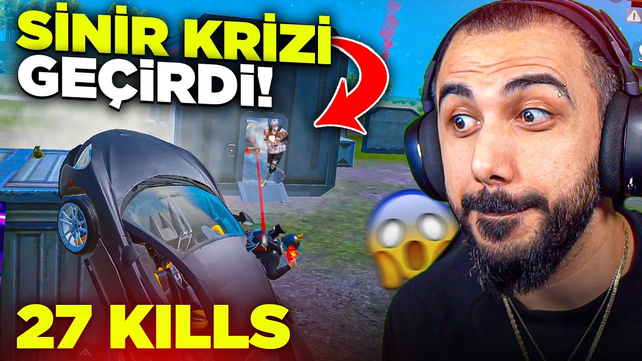 RAKİBE HAYATININ SİNİR KRİZİNİ YAŞATTIM!! 27 KILLS (LANETİ KIRDIK!) | PUBG MOBILE