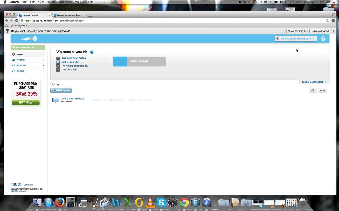 Log me in tutorial