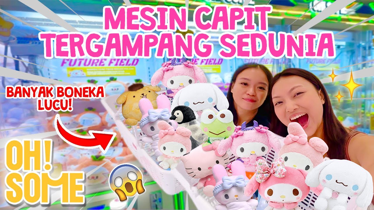 MAIN MESIN CAPIT TERGAMPANG SEDUNIA OHSOME   ?! 😱🌏 DI MALL ,BONEKANYA LUCU, SURGANYA MESIN CAPIT 😭