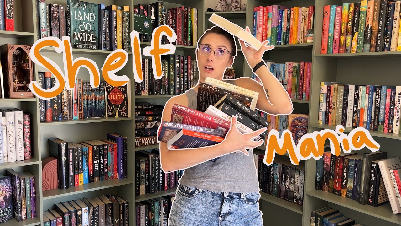 Organize My Bookshelf With Me! + Bookshelf Tour!