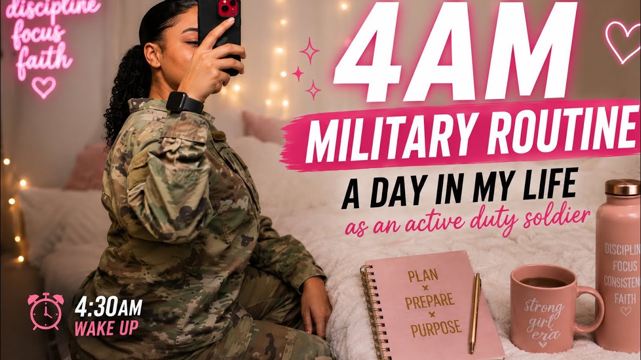 4AM Military Morning Routine | A DAY IN MY LIFE AS AN ACTIVE DUTY SOLDIER 🇺🇸