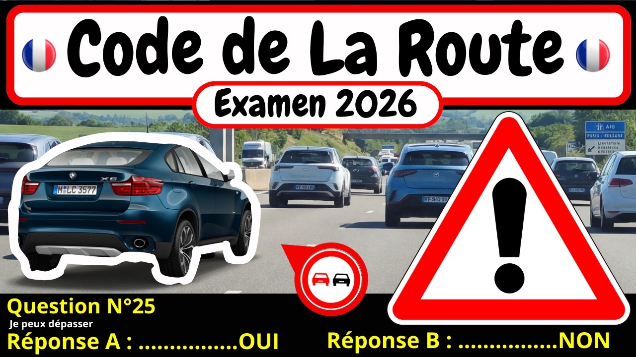✅ TEST GRATUIT DU CODE DE LA ROUTE 2026 🚗 #188