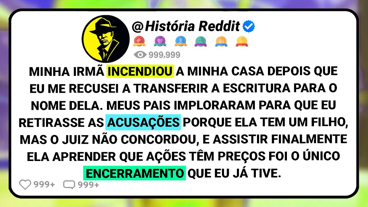 Minha Irmã Incendiou A Minha Casa Depois Que Eu Me Recusei A Transferir A Escritura Para O Nome....