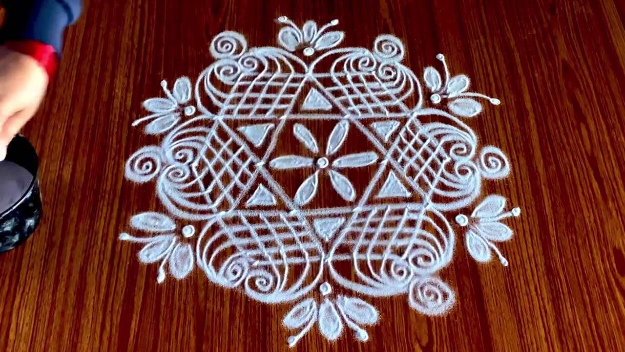 Simple and easy danurmasam muggulu || marghazhi kolam || geethala muggulu || daily Kolam 