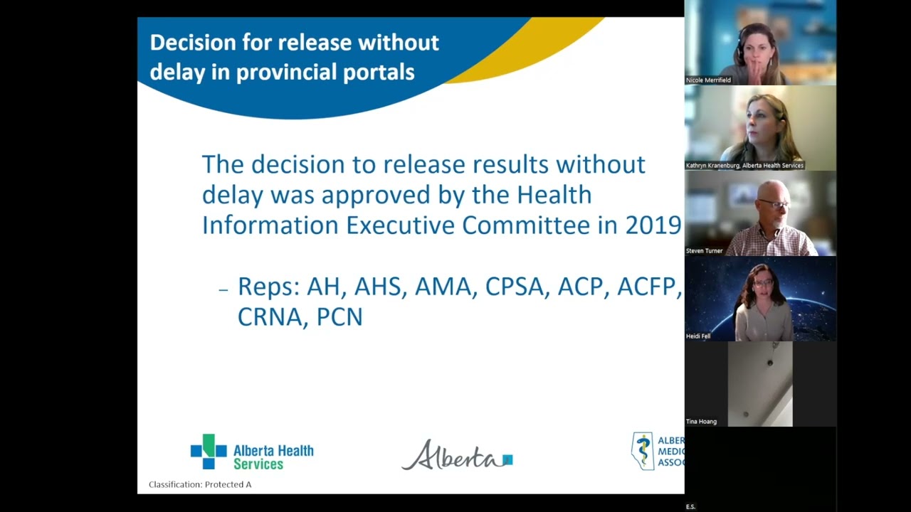 Release of Diagnostic Imaging Results into MyHealth Records