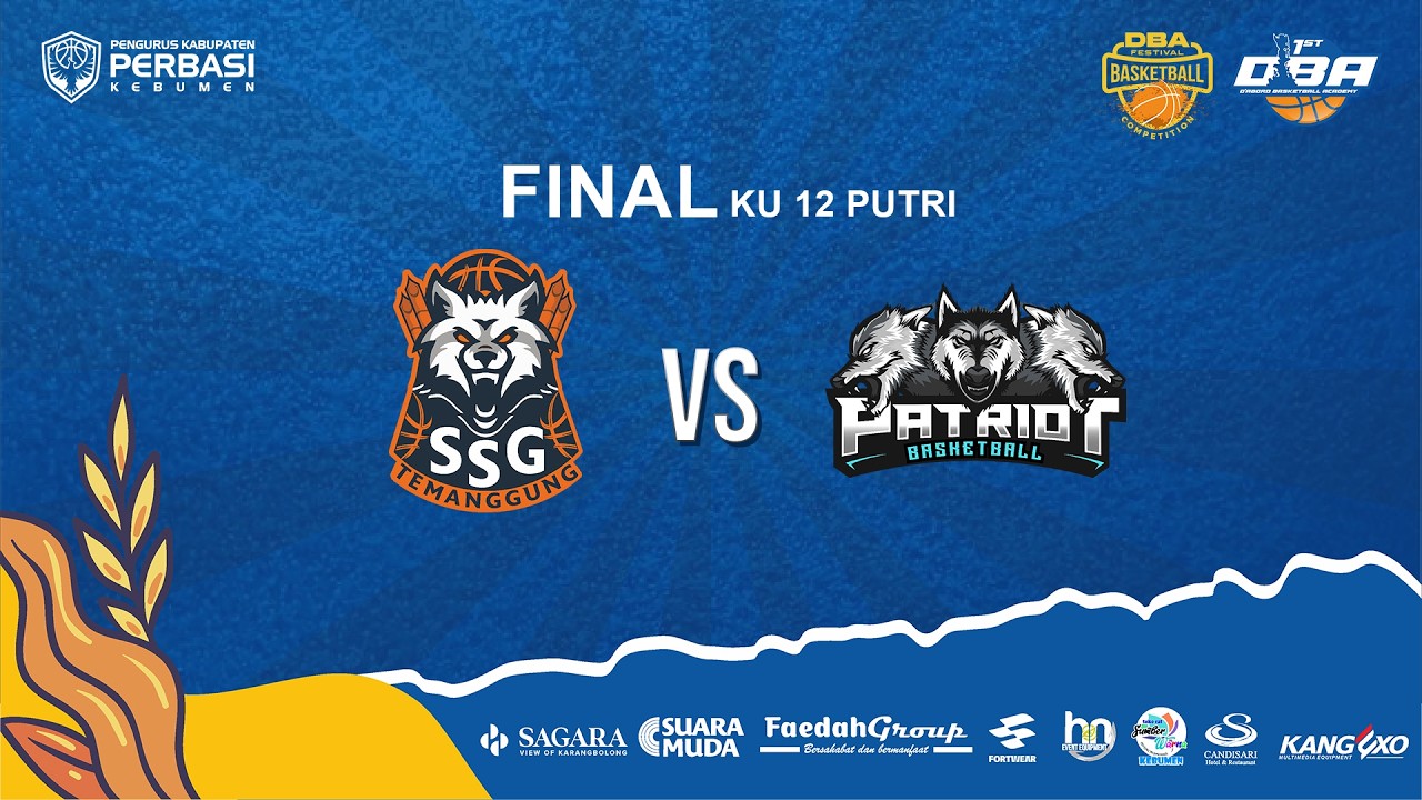 FINAL KU 12 PUTRI SSG TEMANGGUNG VS PATRIOT - DBA FEST BASKETBALL COMPETITION 2026