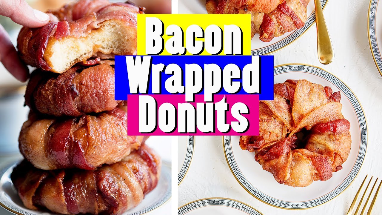 BACON WRAPPED Donuts in 10 Minutes (Recipe)