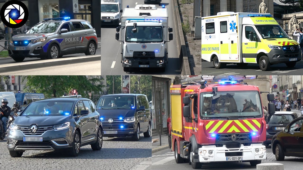 Urgences Paris Compilation - BSPP, Police et SMUR en Intervention (2021)