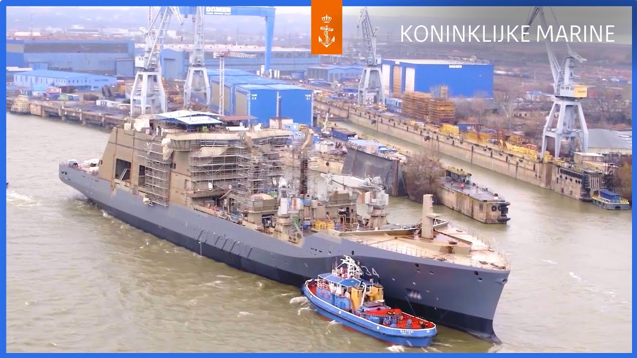 Combat Support Ship (CSS) vaart op de Donau ⚓ | Koninklijke Marine