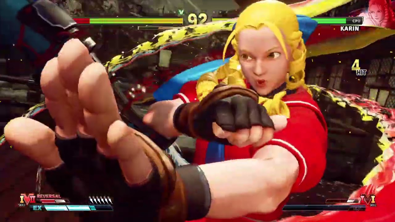 STREET FIGHTER V Ibuki vs Karin