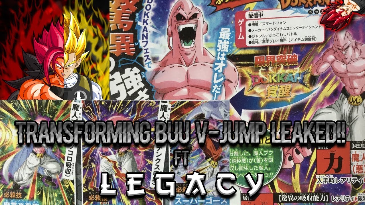 V-Jump Transforming Buu Leak Ft. Legacy l DBZ Dokkan Battle