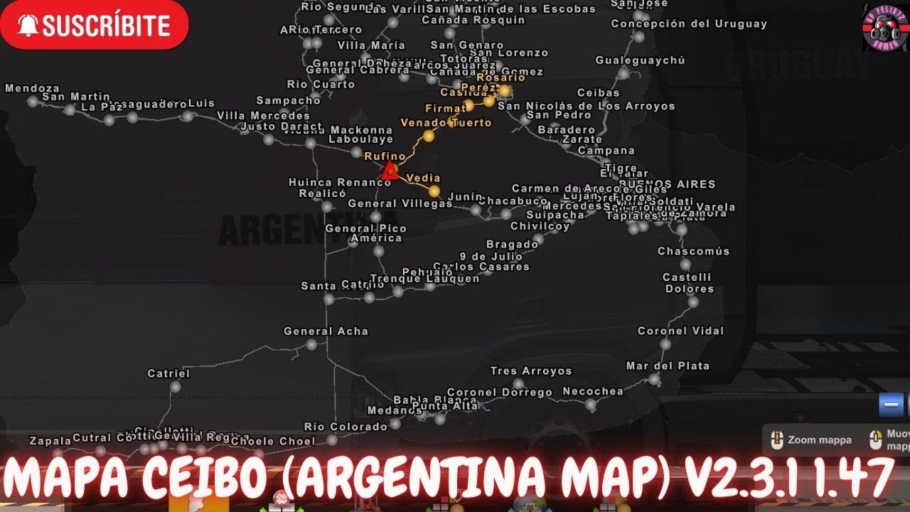 EURO TRUCK SIMULATOR 2 MAPA CEIBO 1.47