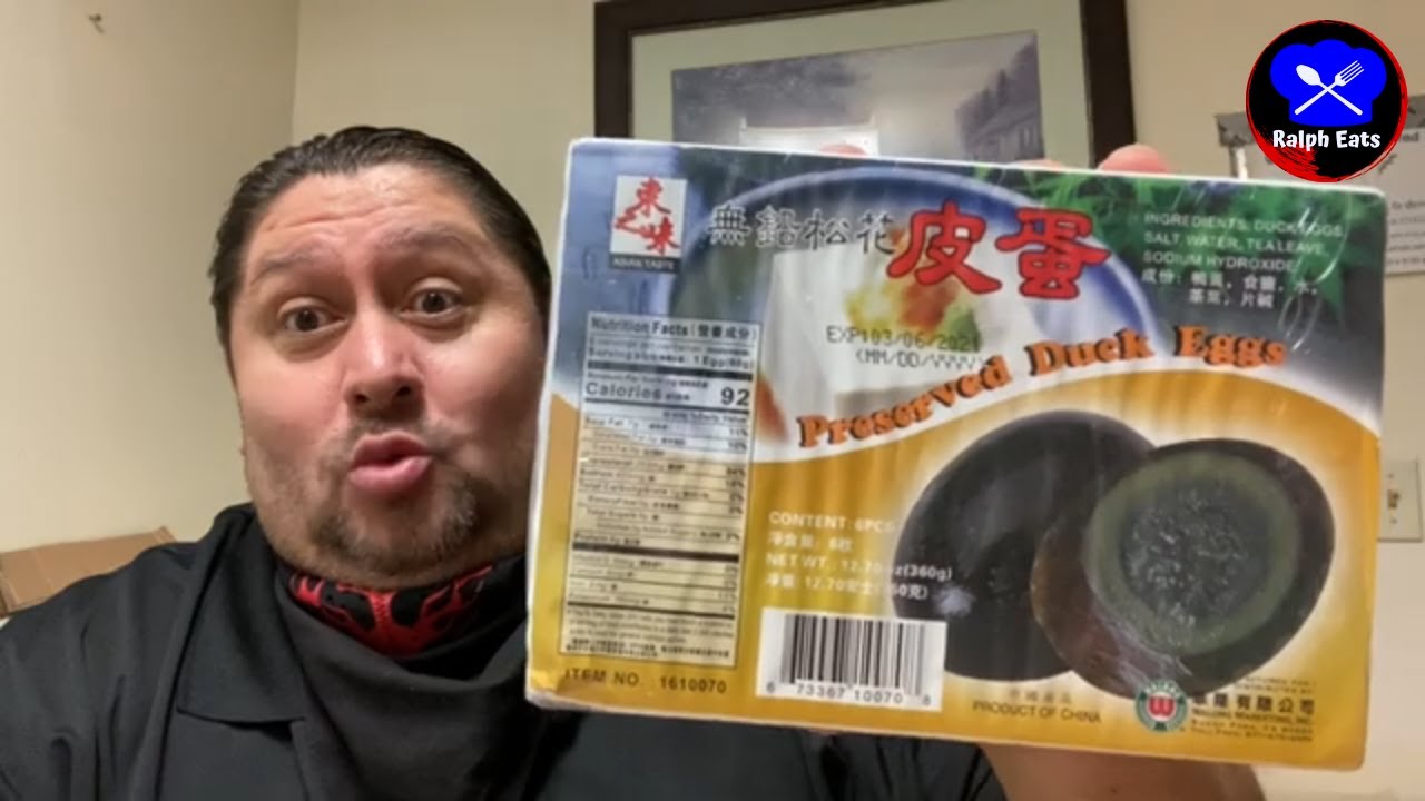 Ralph Eats the 1,000 year old egg challenge (Century egg challenge)  July 4th edition